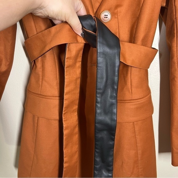 Altuzarra Olivisi Double Breasted Cottom Blend Jacket Belted Blazer Nutmeg - Picture 8 of 16